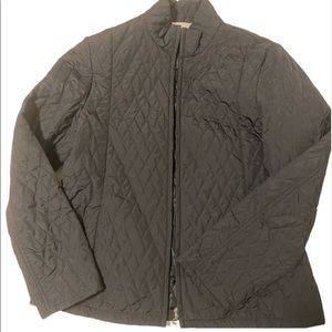 Black lightweight quilted jacket